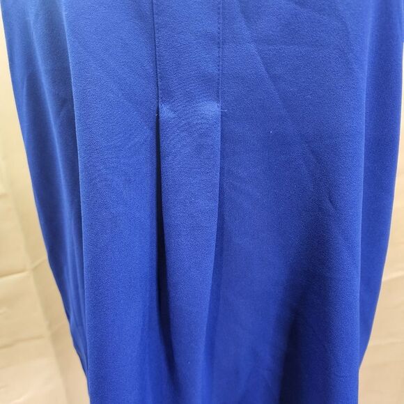 Alfani Royal Blue Grommet Trimmed Sleeveless Blouse Size 8 - Picture 5 of 9